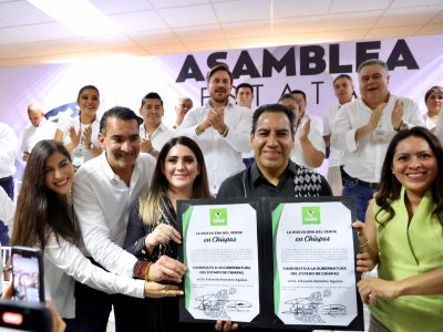 El PVEM nombra a Eduardo Ramírez Aguilar como su candidato a gobernador de Chiapas