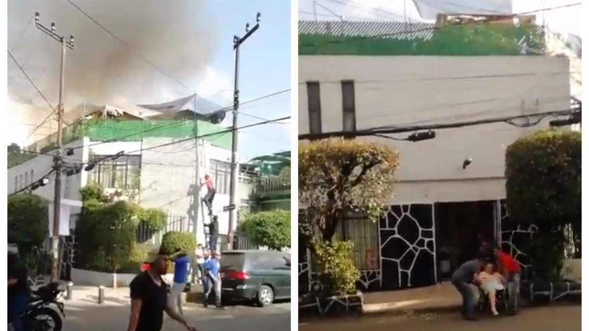 El incendio reportado en redes sociales