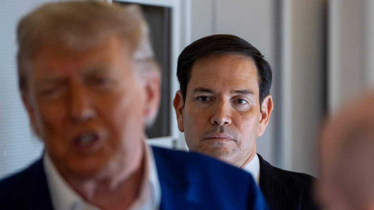 Marco Rubio y el presidente Donald Trump
