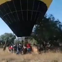 Accidente de globo aerostático en la zona de Teotihuacán; hay 9 heridos