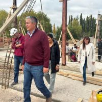 Figueroa supervisó el progreso de las obras en la EPET 25 de Plottier