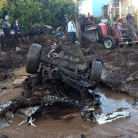 Suman seis muertos tras paso de tromba en Peribán; hay ocho desaparecidos