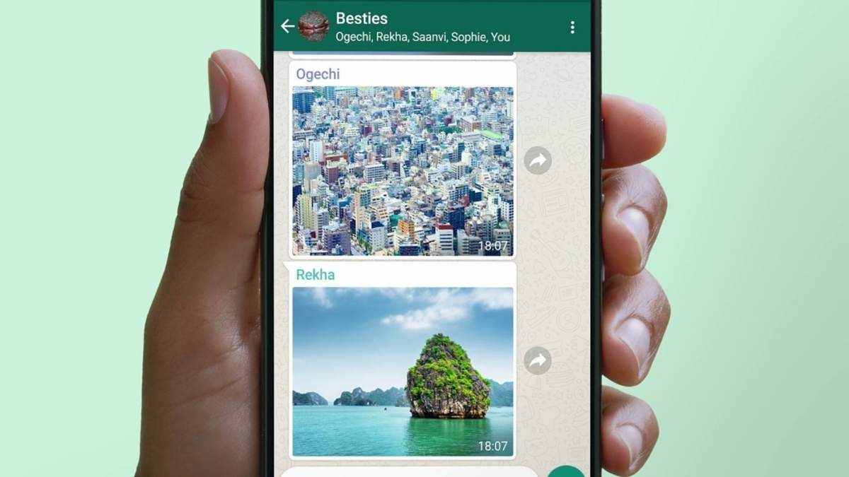WhatsApp se usa para enviar imágenes