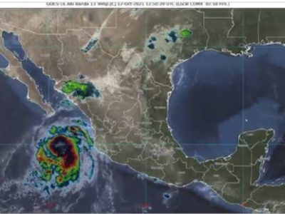 “Pamela” ya es huracán categoría 1; prevén toque tierra en Sinaloa como categoría 3