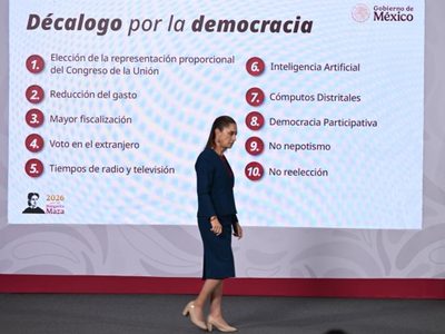 Empresarios ven riesgos económicos por reforma electoral de Sheinbaum; preocupa T-MEC