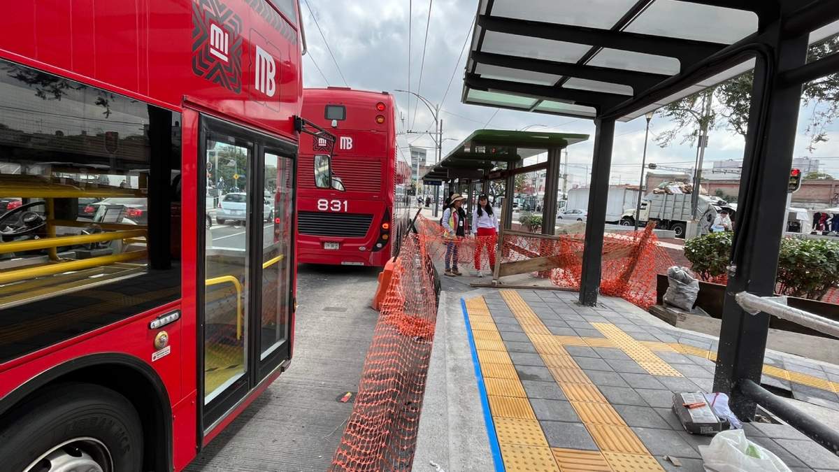 Trabajos para ruta del Metrobús de Garibaldi a Campo Marte