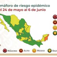 Así quedó el semáforo del 24 de mayo al 6 de junio: la mitad del país se pinta de verde