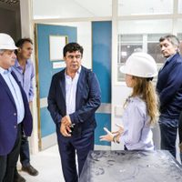 Coronavirus: Fernández y Katopodis recorrieron el Hospital Favaloro de la Matanza