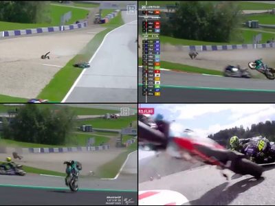 El tremendo accidente que se vivió en el Gran Premio de Austria de MotoGP