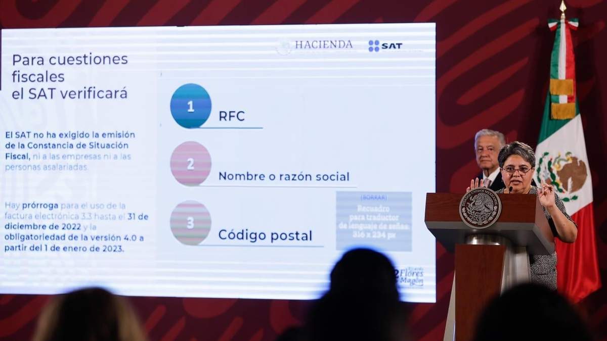 Raquel Buenrostro, titular del SAT