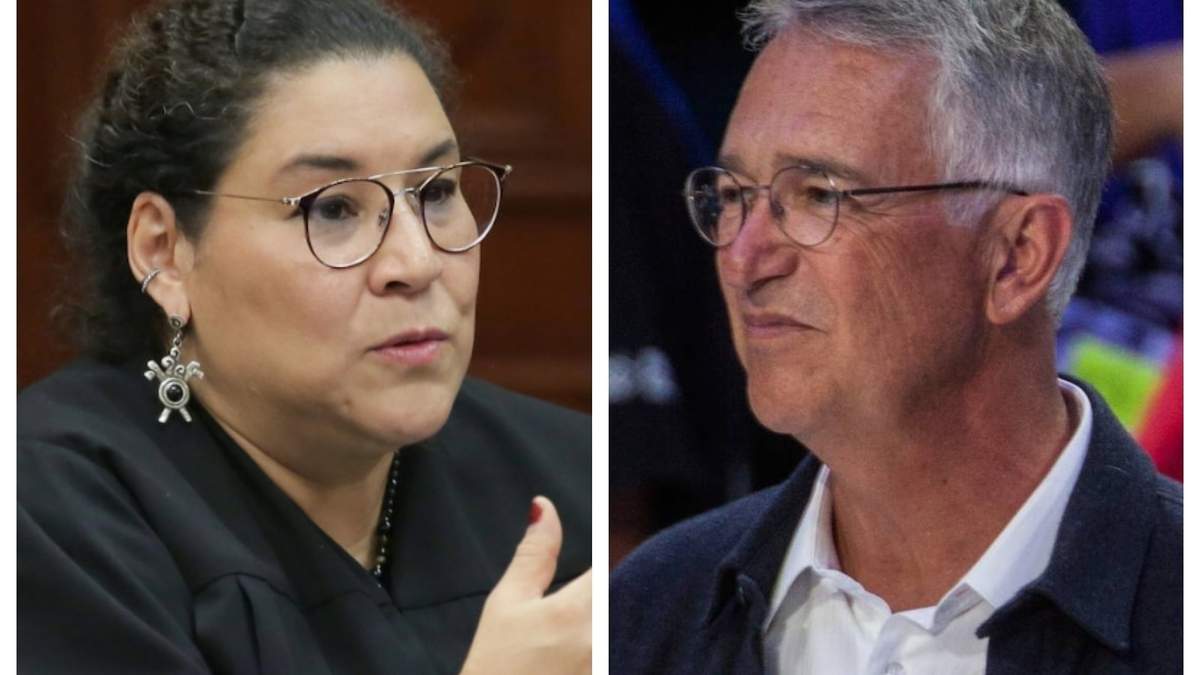 Lenia Batres y Ricardo Salinas Pliego