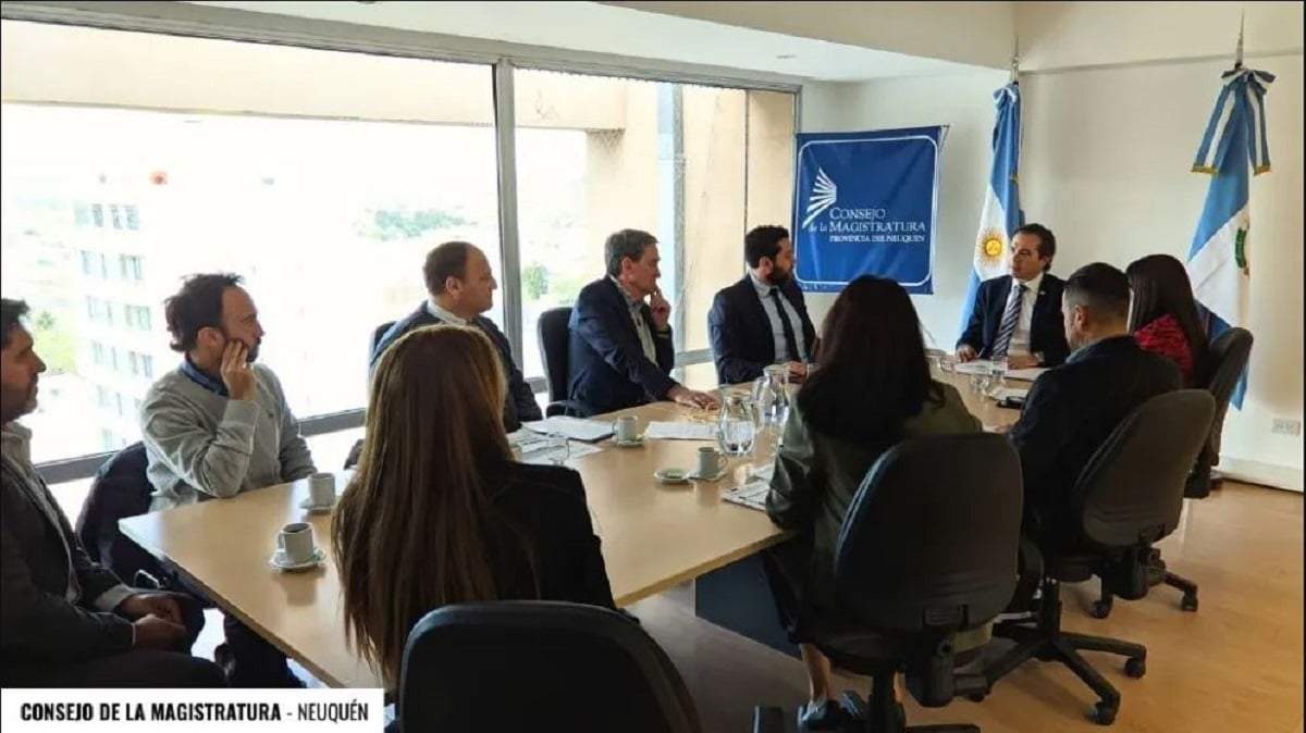 El fiscal general de Neuquén, José Gerez, en la reunión del Consejo de la Magistratura. Fuente: (MPF)