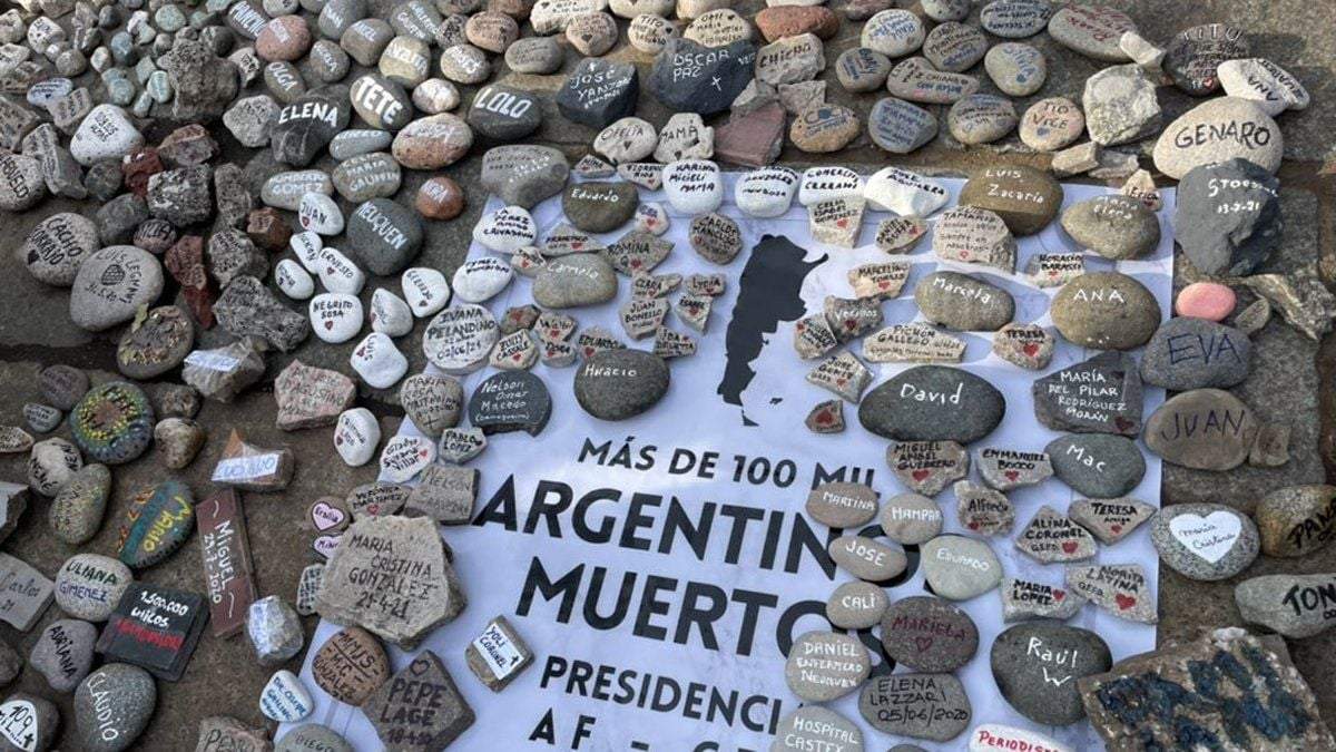 Marcha de las piedras, 16 de agosto de 2021. Fuente: (Twitter)