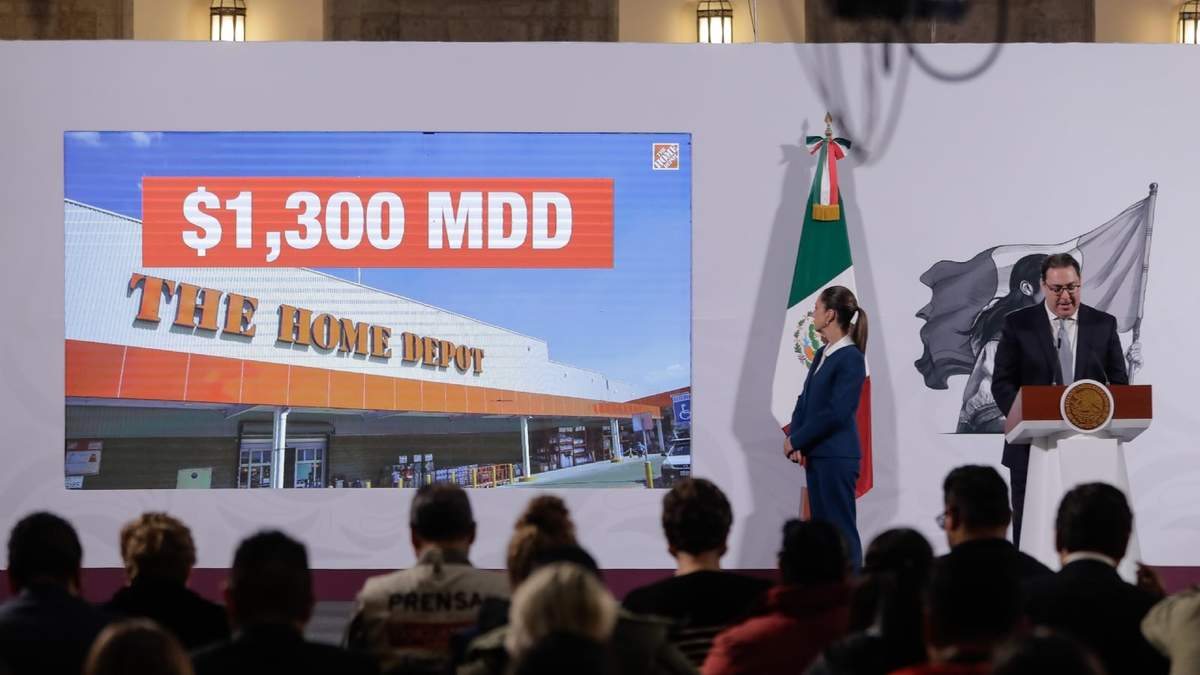 Sheinbaum anuncia inversión de Home Depot en Máxico