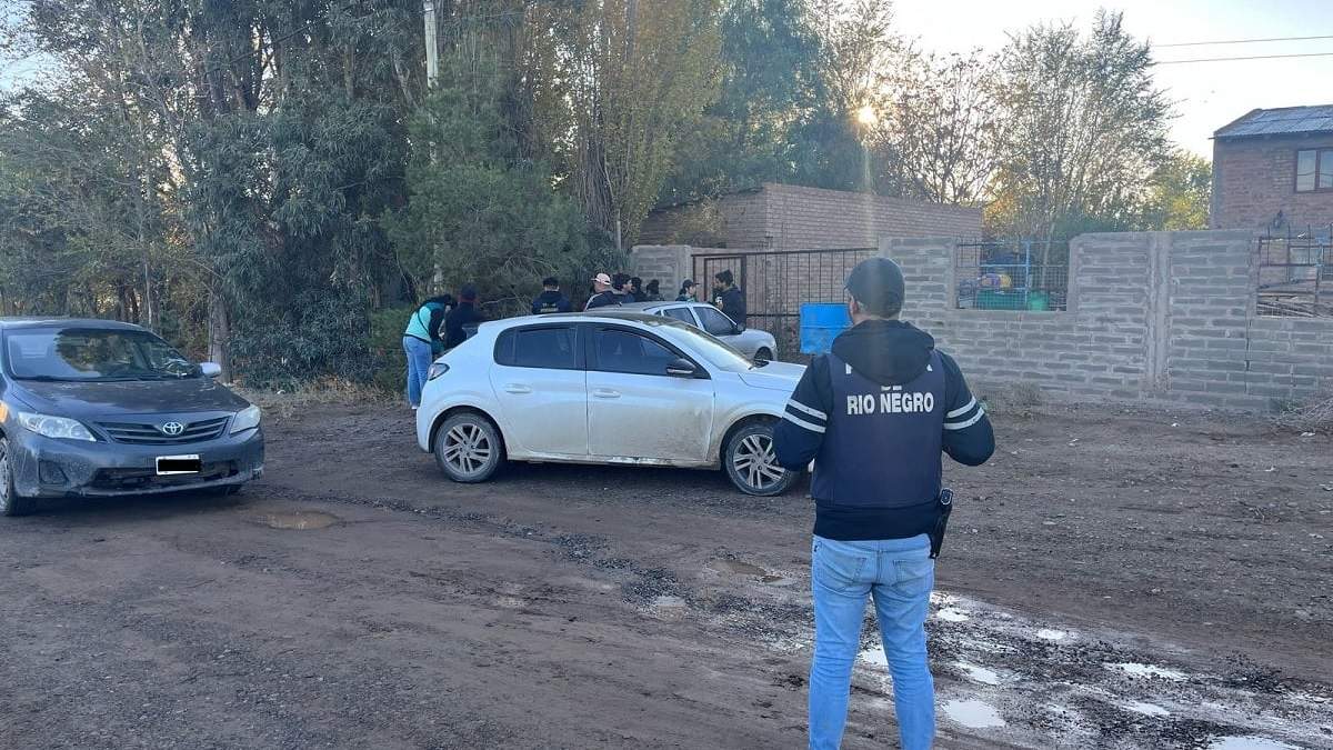 El sospechoso fue detenido en un allanamiento en Balsa Las Perlas. Fuente (MPF Río Negro)
