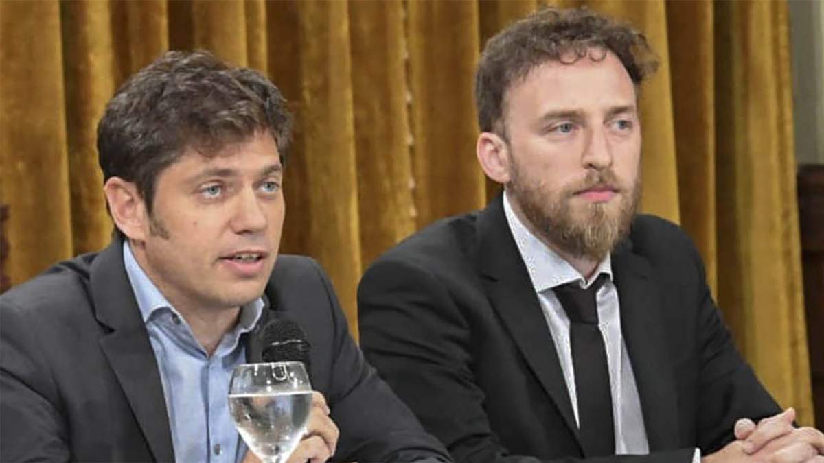 Kicillof y Otermín (foto: Twitter).