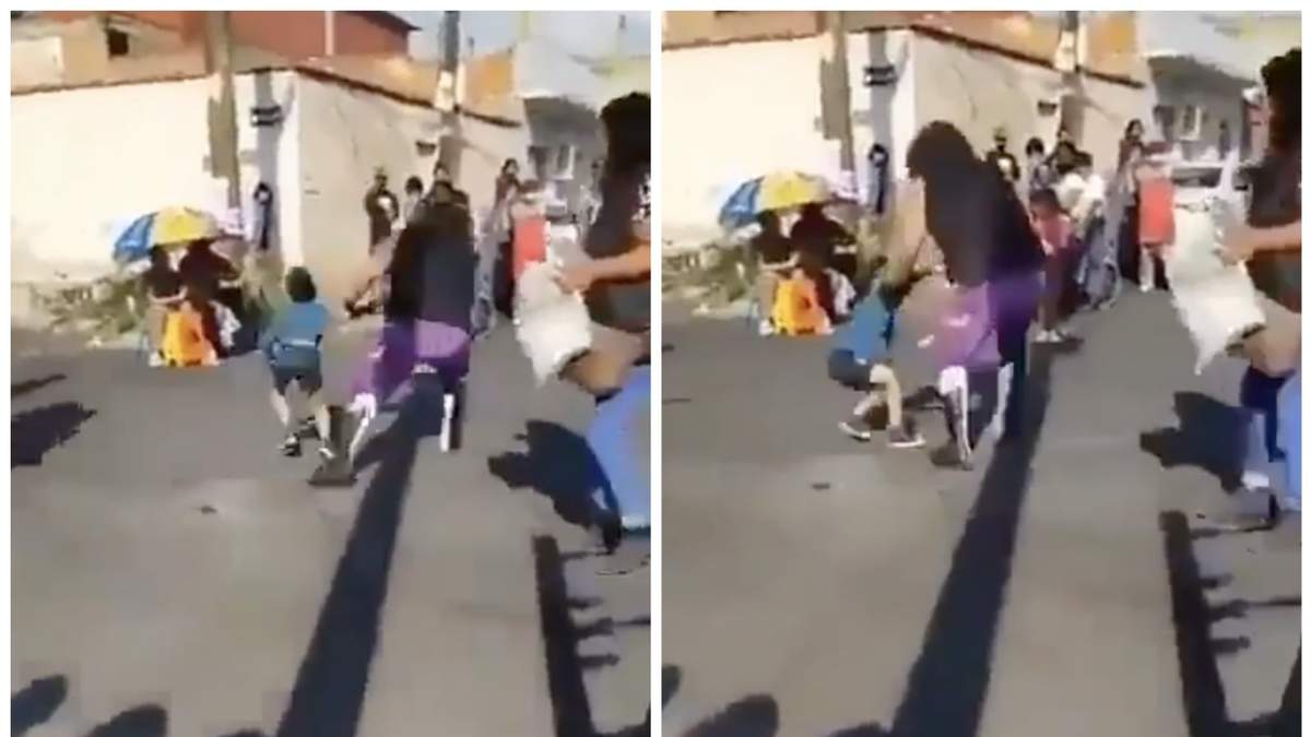 El video en el que se ve la agresión contra el menor