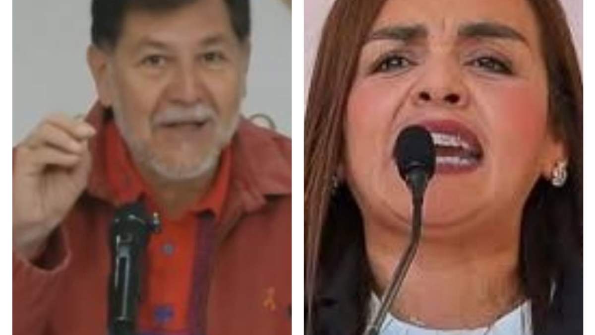 Senador morenista Gerardo González Noroña y la alcaldesa de Uruapan, Grecia Quiroz