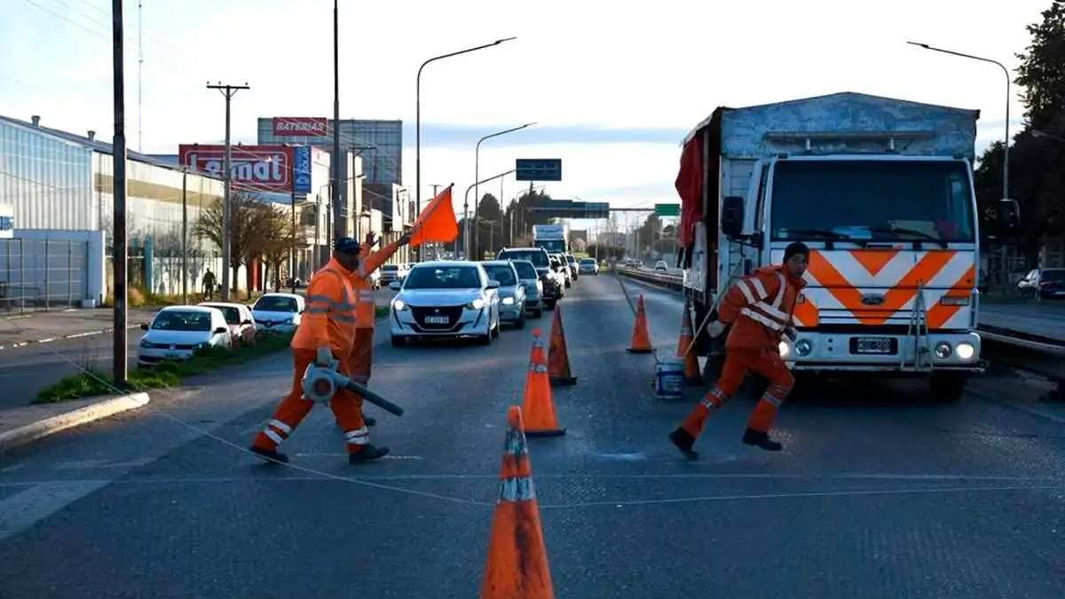 Trabajos de la DPV en Neuquén. Fuente: (Twitter)