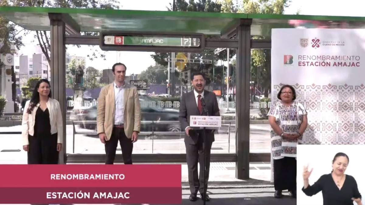 Línea 7 del Metrobús, Glorieta de Colón, ahora se llamará “Amajac”