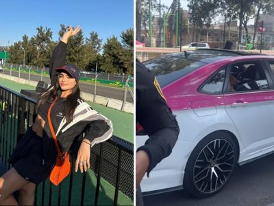 Modelo colombiana exhibe a taxista que le cobró mil dólares por llevarla al GP de México (Video)
