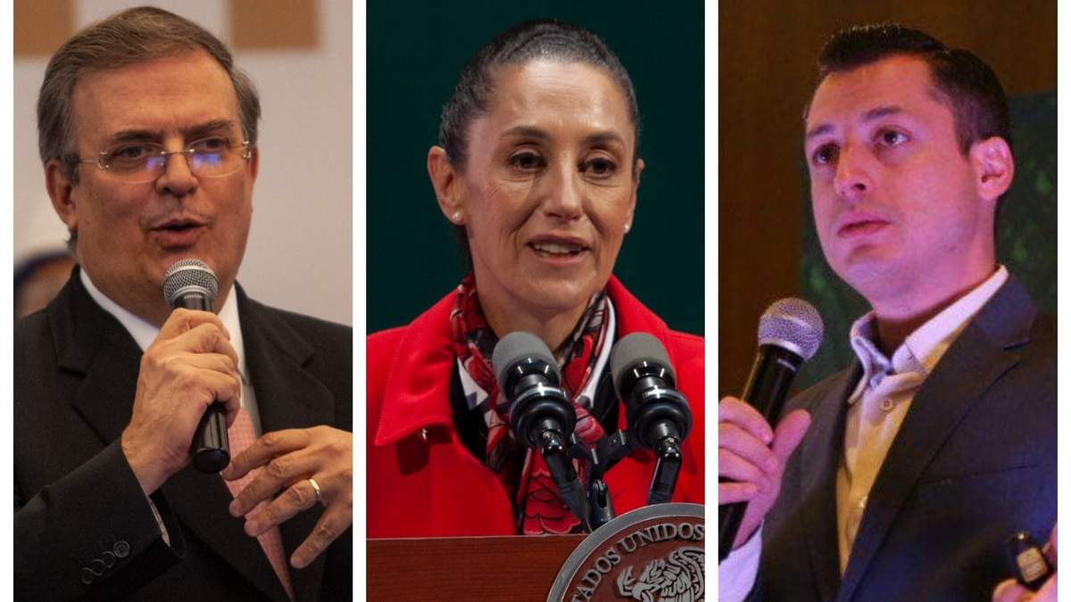 Marcelo Ebrard, Claudia Sheinbaum y Luis Donaldo Colosio Riojas