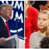 Donald Trump y Greta Thunberg sostienen ahora su duelo en Davos