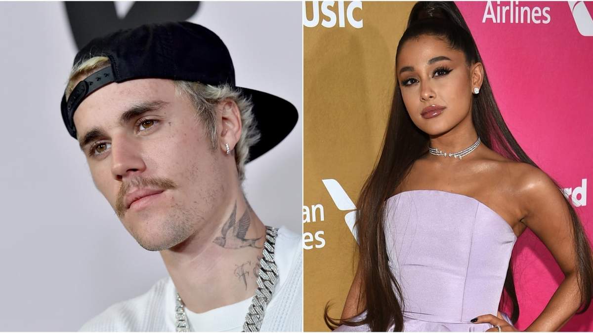 Justin Bieber y Ariana Grande. Fuente: (Twitter)