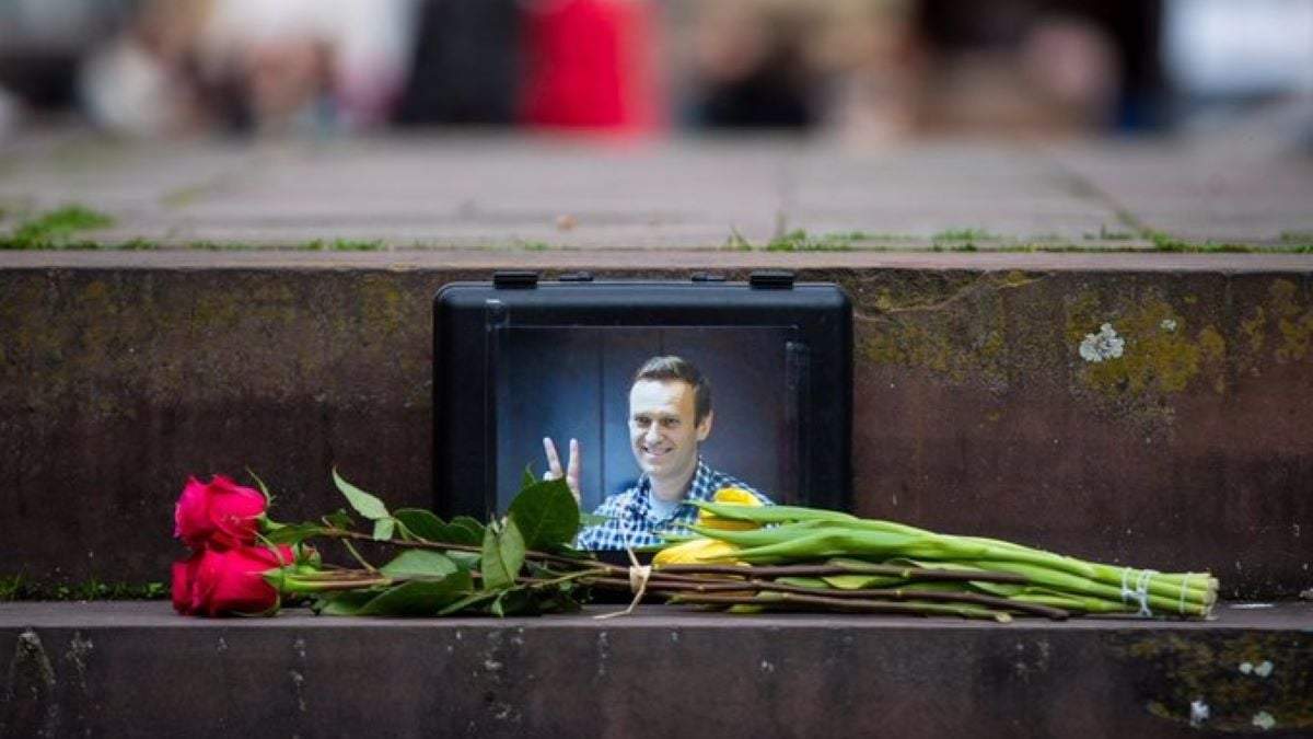 Acto de homenaje a Alexei Navalny en Sttutgart, Alemania