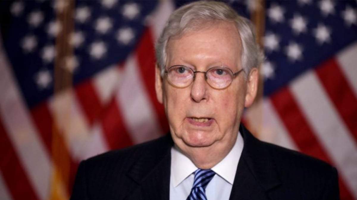 Mitch McConnell, líder republicano en el Senado de EU