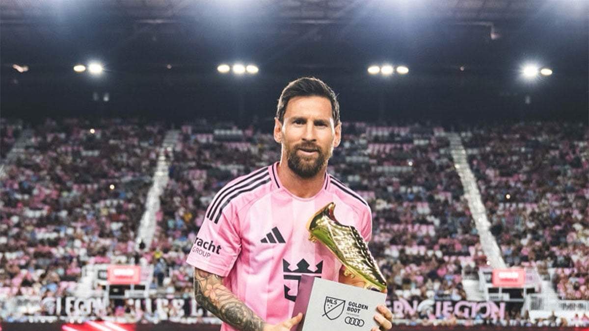 Bota de oro para Messi, goleador de la MLS 2025.