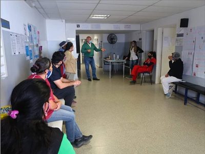 El ministro Zgaib recorrió los hospitales de Valle Medio
