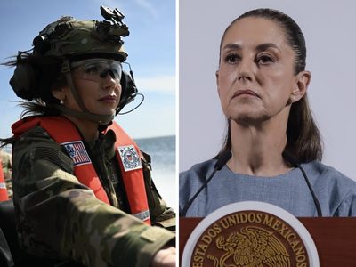 La antiinmigrante Kristi Noem, secretaria de Seguridad Interior de EU, se reunirá con Sheinbaum