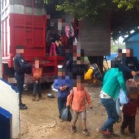 SSP rescata a 100 migrantes en el sur de Veracruz; 32 son menores de edad