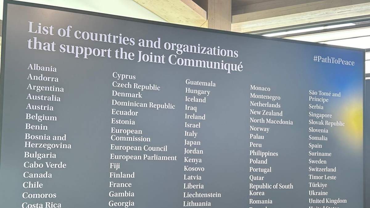 Los países firmantes de la declaración final