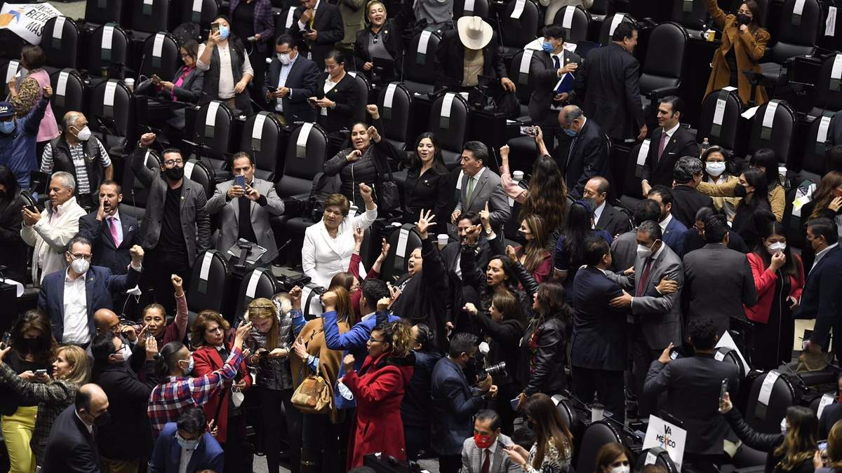 Sesión en San Lázaro donde se aprobó el presupuesto de Egresos 2022