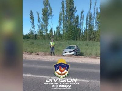 Siniestro vial en ruta 7: un joven volcó y murió aplastado por su propio auto