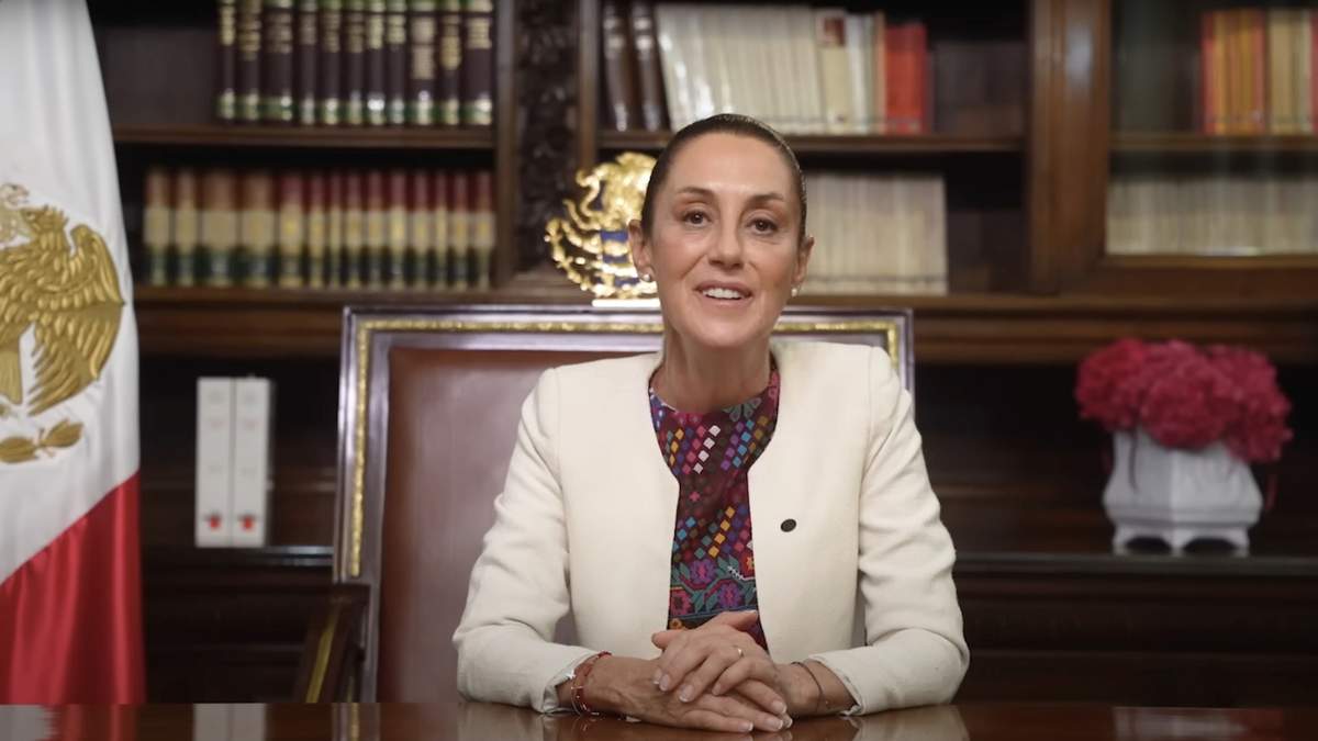 Claudia Sheinbaum en su mensaje de video