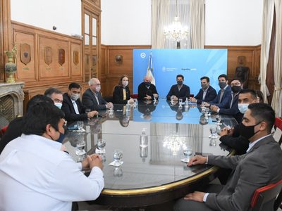Darío Martínez participó de la reunión de candidatos neuquinos del Frente de Todos en Casa Rosada