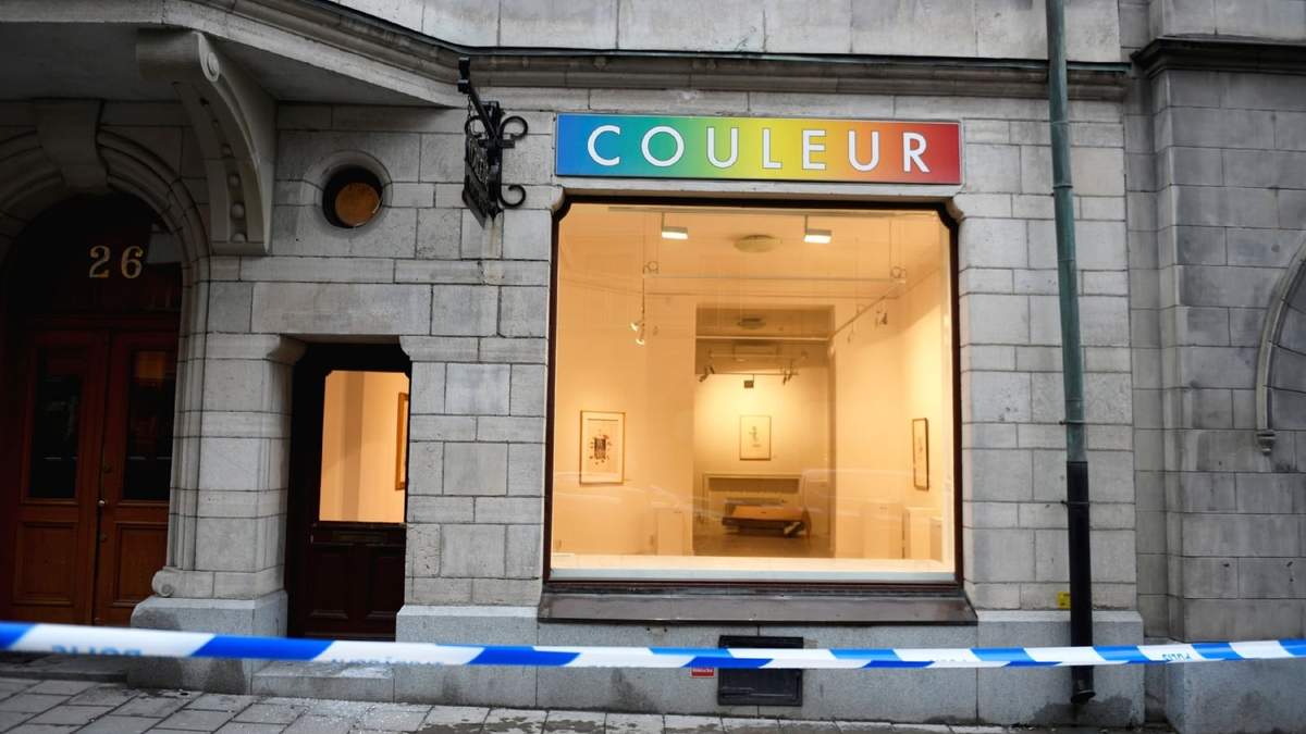 Las obras de Dalí fueron robadas de la galería Couleur en Suecia. Fuente: (Twitter)