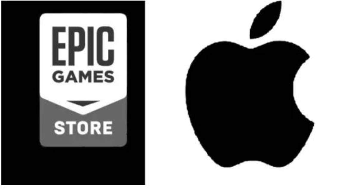Logos de Epic Games y Apple
