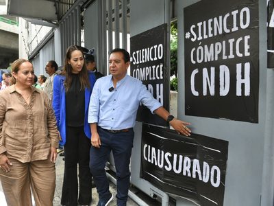 PAN “clausura” la CNDH por violaciones a DDHH de manifestantes que rechazan la reforma al PJF