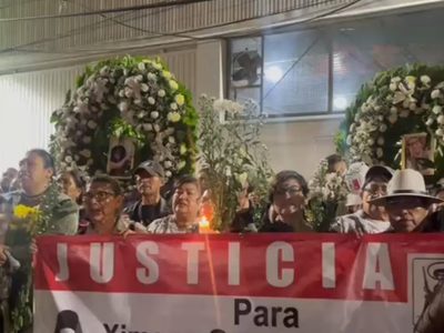 Arman mitin en funeral de Ximena Guzmán y José Muñoz (Videos)