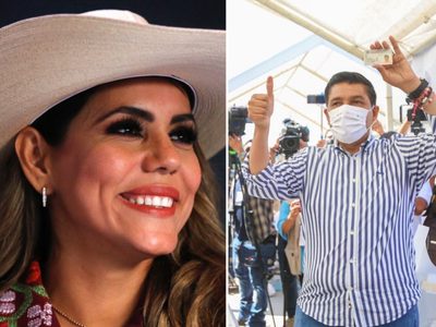 Evelyn Salgado y Mario Moreno se declaran ganadores en Guerrero