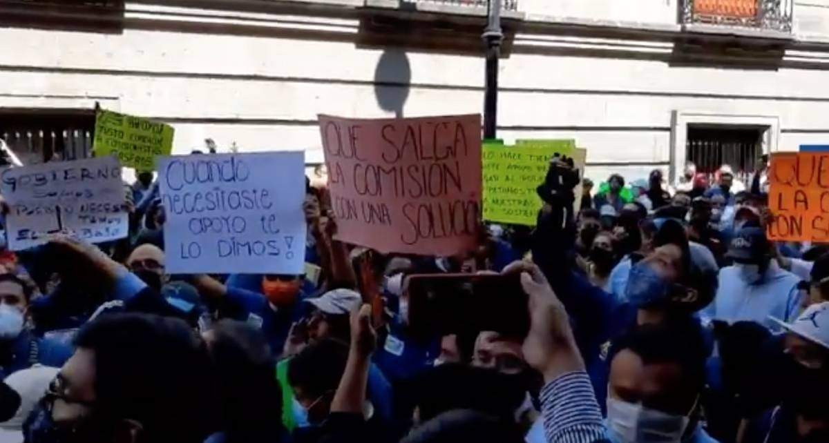 Protesta de gaseros en la CDMX