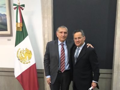 “Seguimos en la construcción del proyecto”: Nieto en reunión con Adán Augusto López