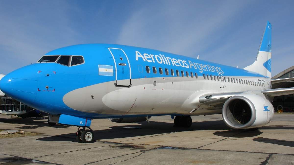 Aerolíneas Argentinas está a cargo de los vuelos especiales. Fuente: (Twitter)