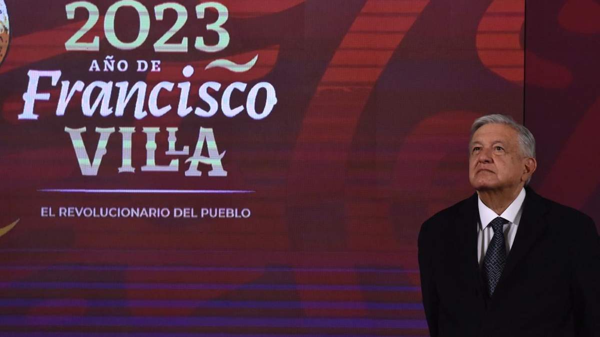 El presidente durante la conferencia en Palacio Nacional