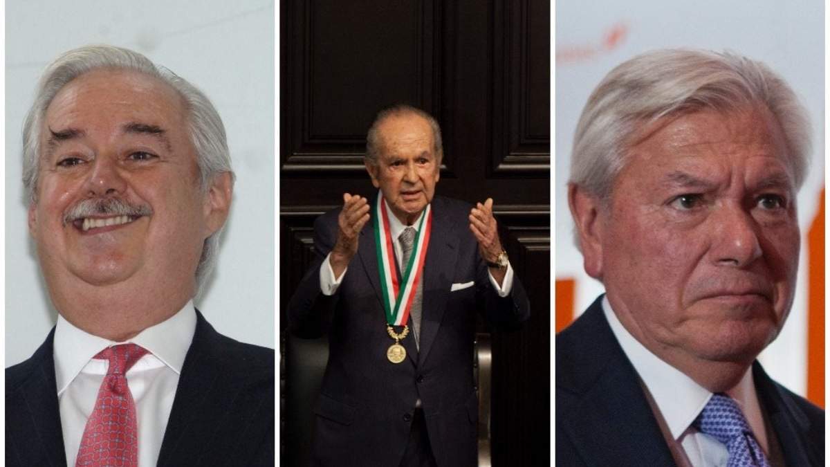 Lorenzo Zambrano, Alberto Baillères González y Carlos Hank Rhon