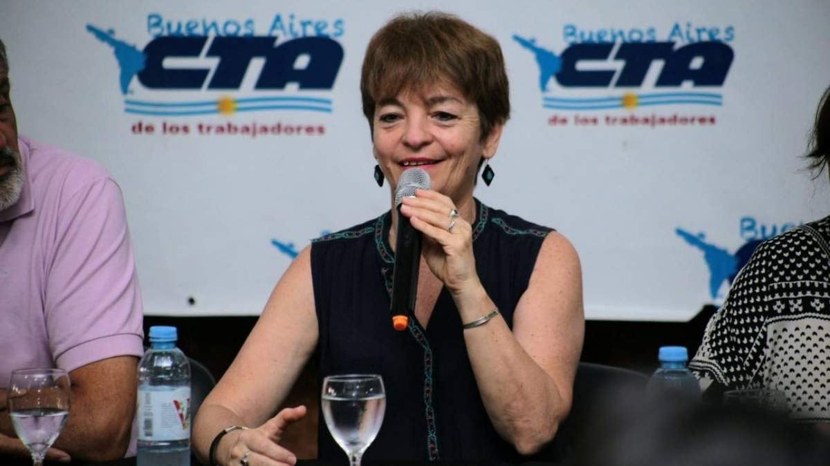 La secretaria general adjunta del Sindicato Unificado de Trabajadores de la Educación de Buenos Aires, María Laura Torre. Fuente: (Twitter)